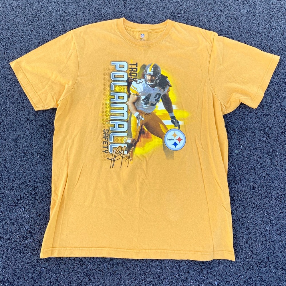 Troy Polamalu Men’s Yellow T-Shirt